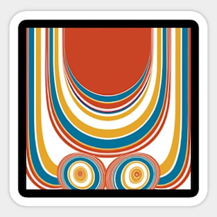 Abstract vintage illustration Sticker